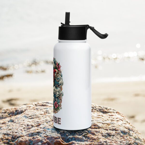 Stainless steel water bottle with a straw lid – Bild 3