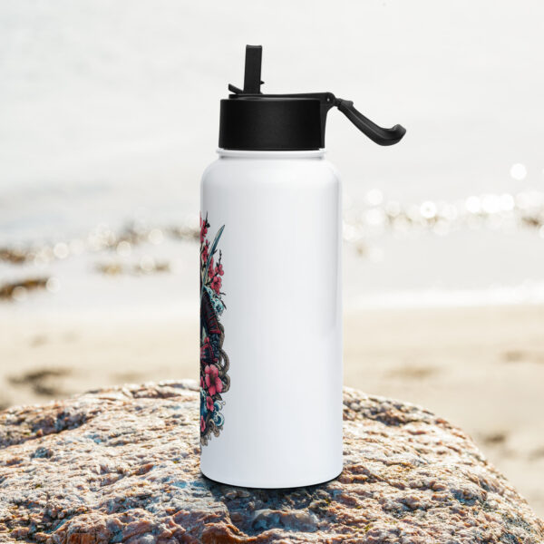 Stainless steel water bottle with a straw lid – Bild 3