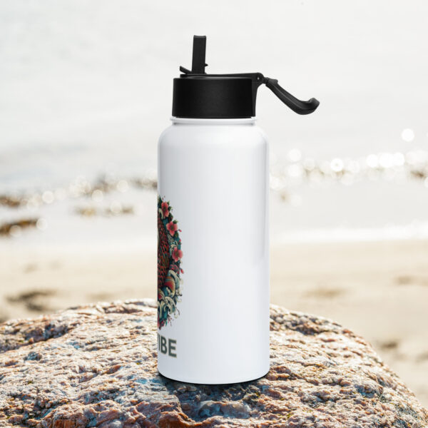 Stainless steel water bottle with a straw lid – Bild 3