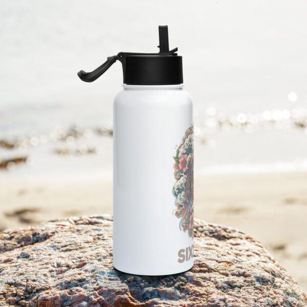 Stainless steel water bottle with a straw lid – Bild 2