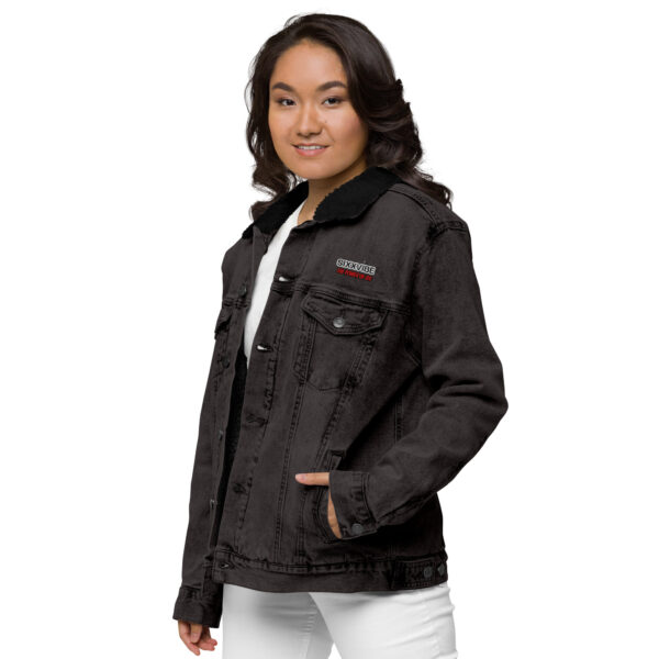 Unisex denim sherpa jacket – Bild 2