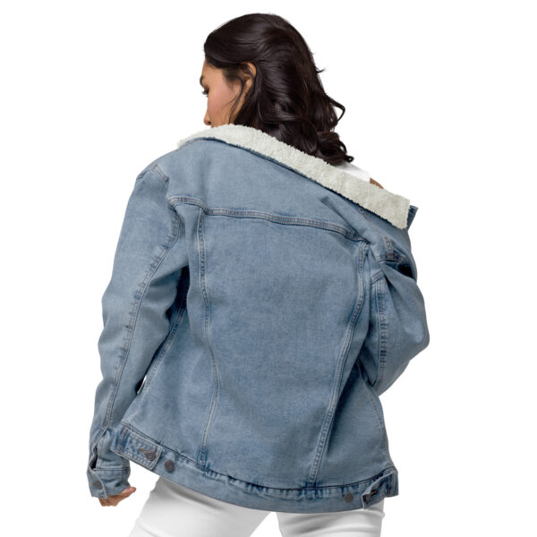 Unisex denim sherpa jacket – Bild 11